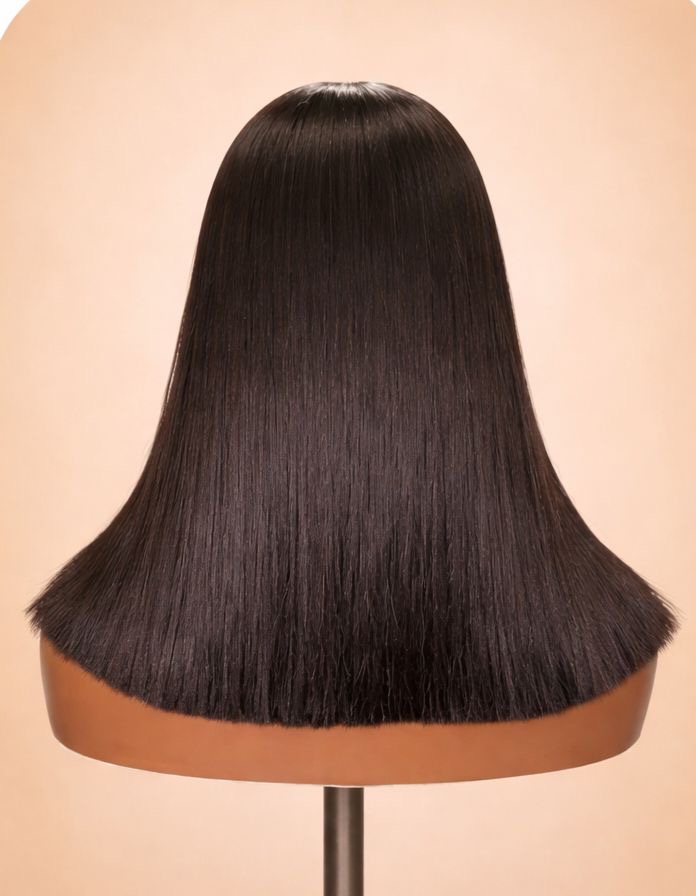 Straight Vietnamese wig back